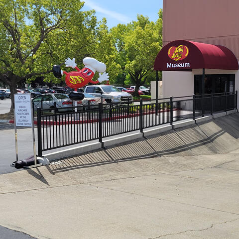 Custom-built commercial fence and railing