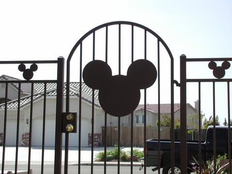 Custom novelty-themed gate and fence design