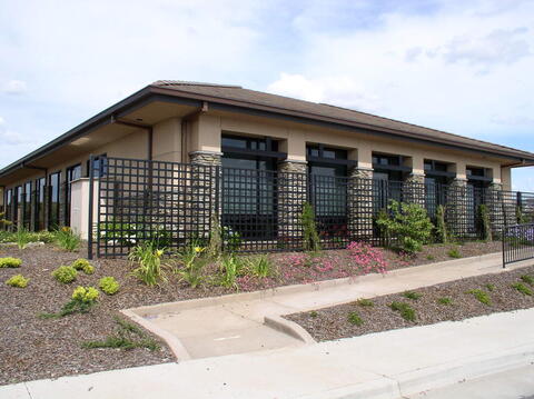 Custom woven iron garden trellis